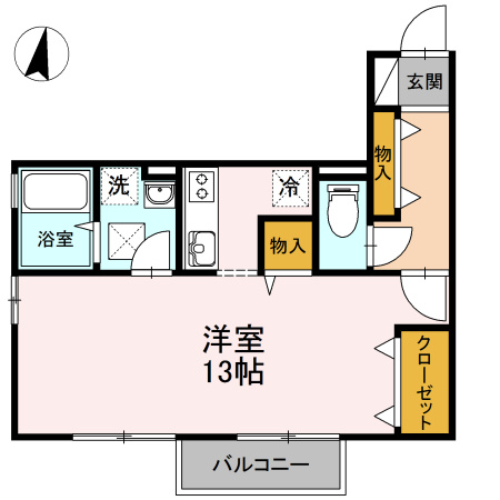 【間取り】 | アルファーム B棟
