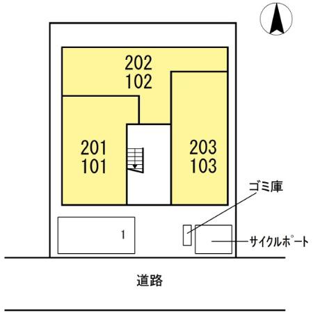 カーサ・リアライズ寿町の区画図