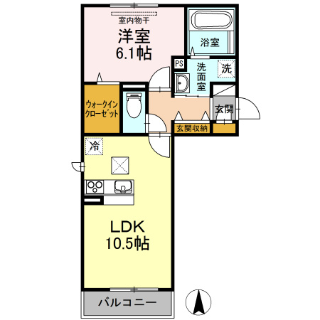 【間取り】 | プルミエ B棟