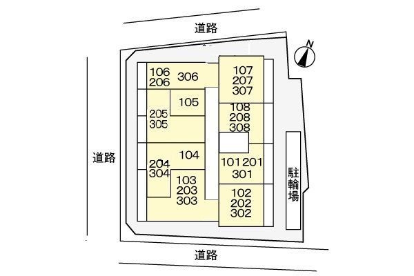グリーンアースの区画図