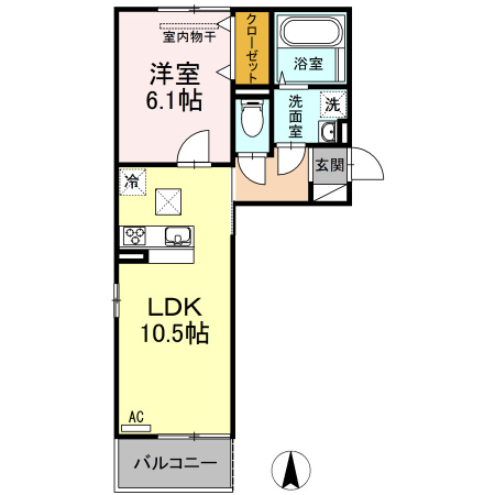 【間取り】 | アスターエイト　A棟