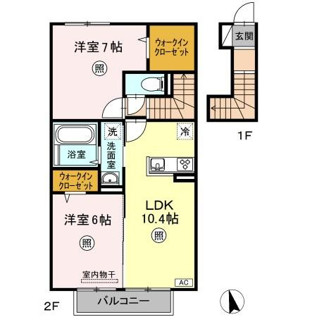 【間取り】 | ラウレア福田　B棟