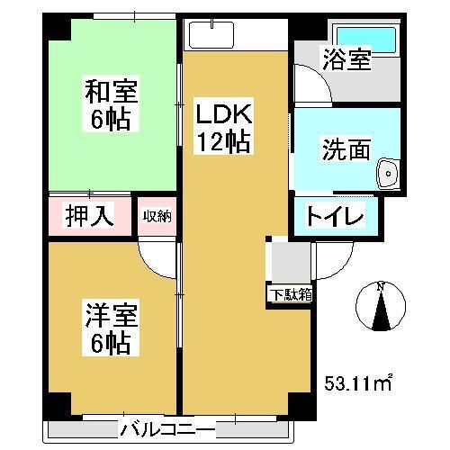 【間取り】 | レジデンス下中野Ａ棟