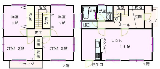 【間取り】 | 中仙道井上貸家
