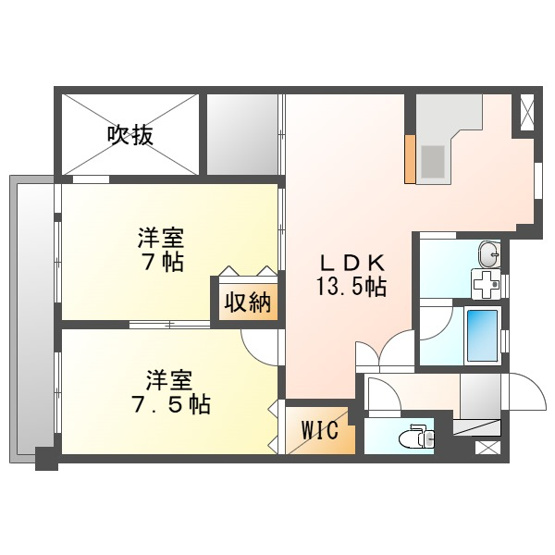 【間取り】 | ラ・クール庭瀬