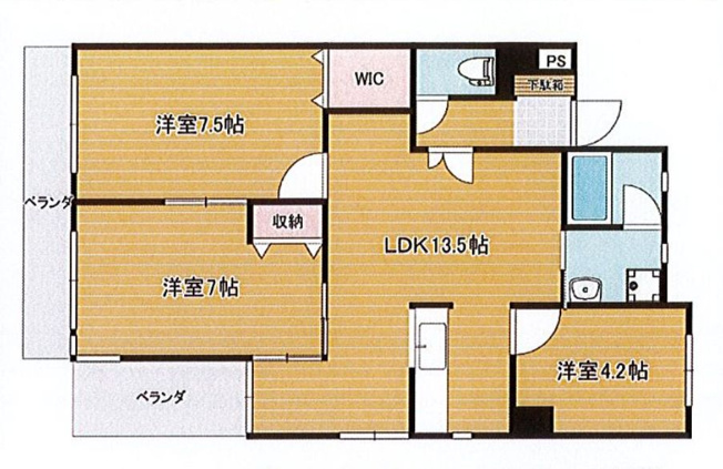 【間取り】 | ラ・クール庭瀬