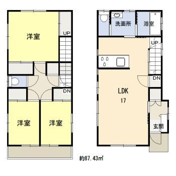 【間取り】 | 門田本町借家　