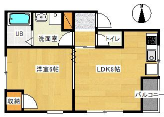フレンズ伊福町の間取り