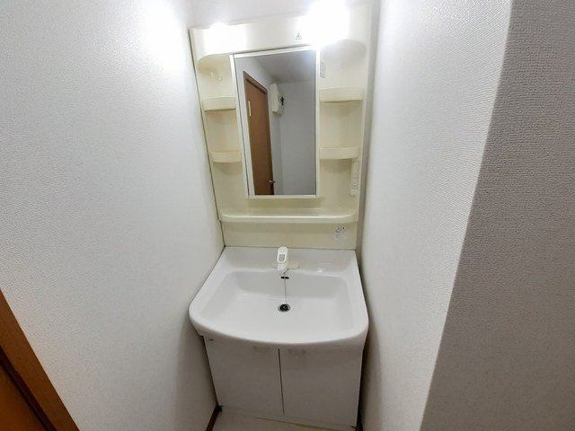 カーサプラートＢの洗面所|独立洗面台で身支度がしやすく便利