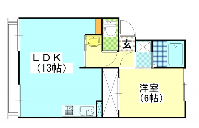 【間取り】 | サンライフ泉田　B棟