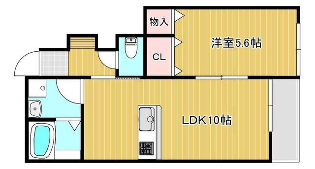 【間取り】 | アイタウン庭瀬A棟