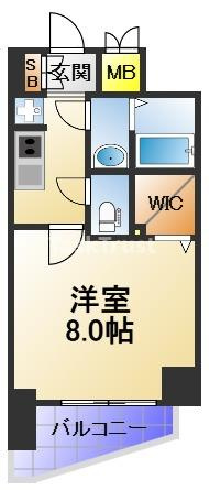 【間取り】 | ララプレイス大阪福島プレッソ