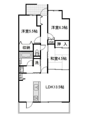 【間取り】 | アルファステイツ野田II　