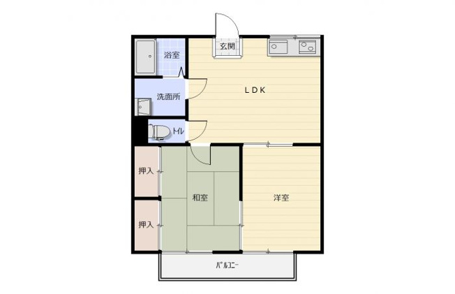 【間取り】 | プチアリス　Ａ棟　