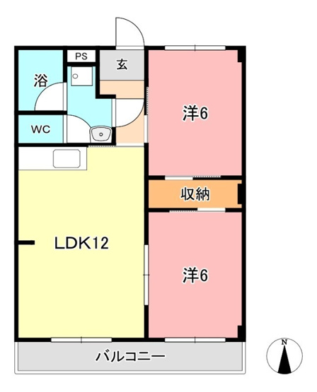 【間取り】 | 虫明第２マンション