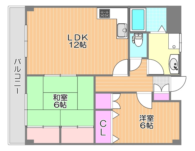 【間取り】 | 翔阿園マンション