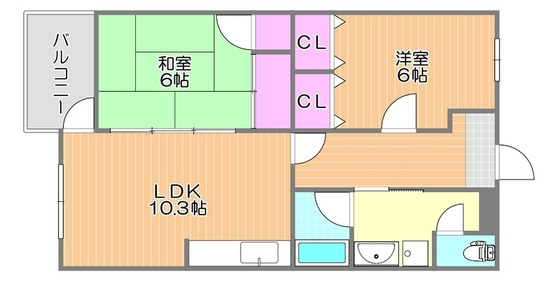 【間取り】 | ガレリア21　Ⅱ