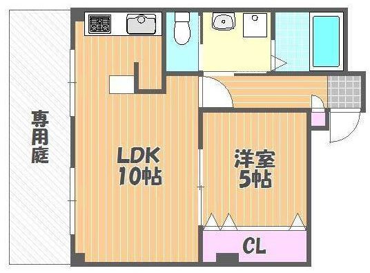 【間取り】 | エスコ桑田マンションⅡ