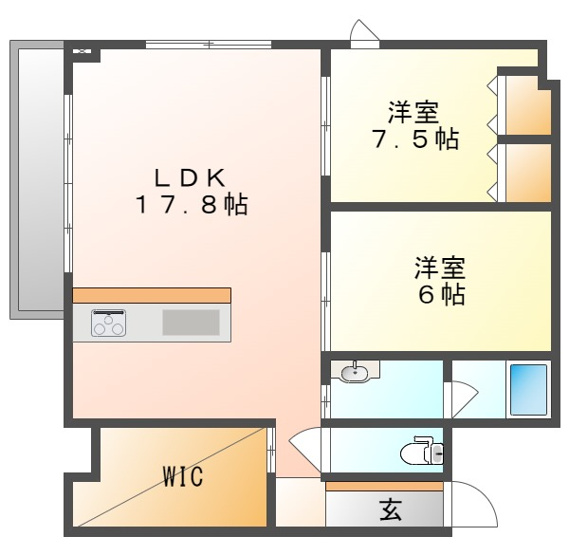 【間取り】 | ベンハウス西川緑道公園