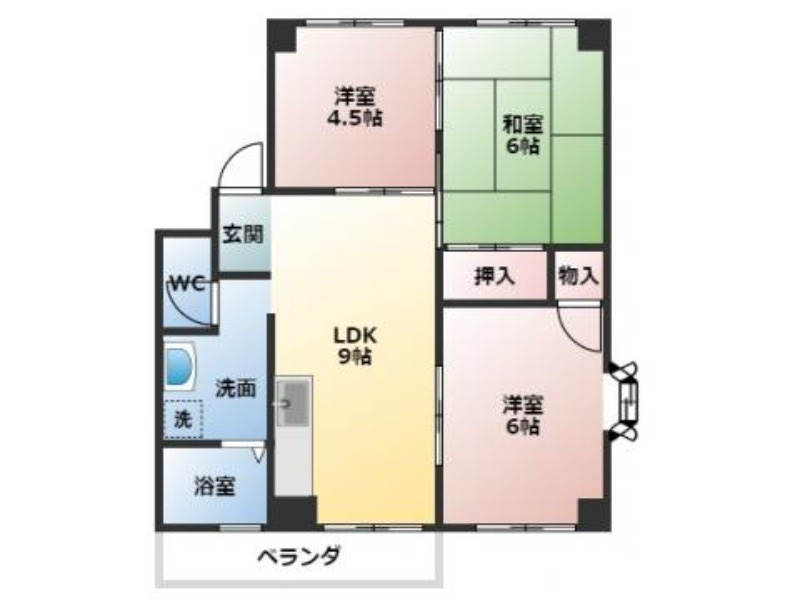 メゾン大忠の間取り