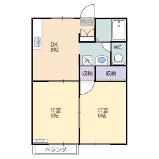 【間取り】 | ドミール大安寺