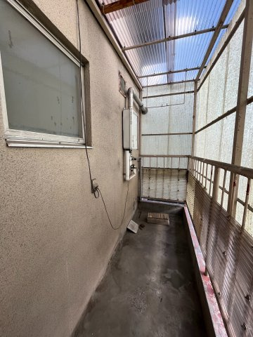 十日市中町ハイツのバルコニー