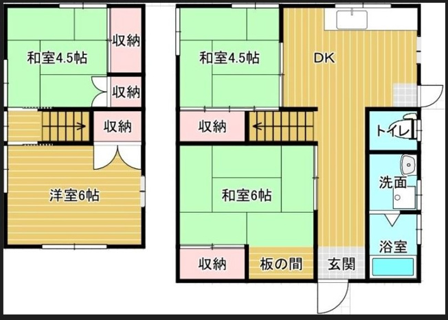 【間取り】 | 奥田本町貸家