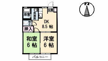 【間取り】 | ヴィレッジ高島　A棟