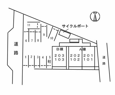 【区画図】 | ヴィレッジ高島Ⅰ　Ａ棟