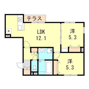 ヘーベルメゾンプリエ大久保の間取り