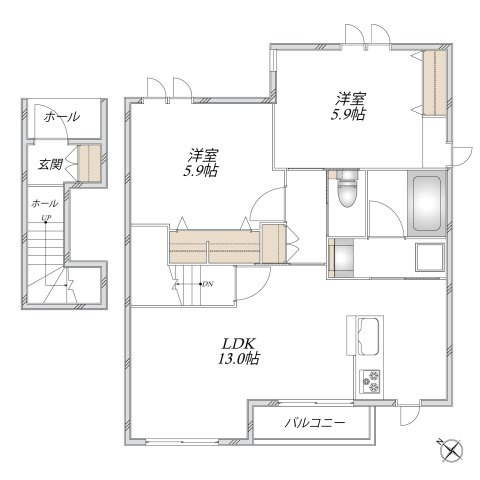 Ｃａｄｅｎｚａ　カデンツァの間取り