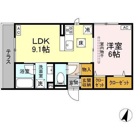 【間取り】 | フラクタス東柏ケ谷
