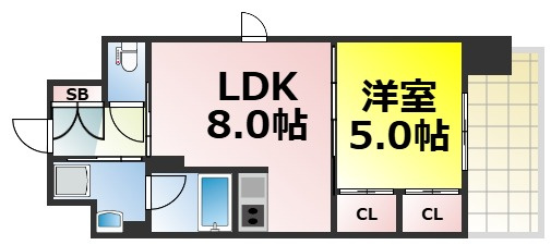【間取り】 | スワンズシティ中之島クロス 仲介手数料無料