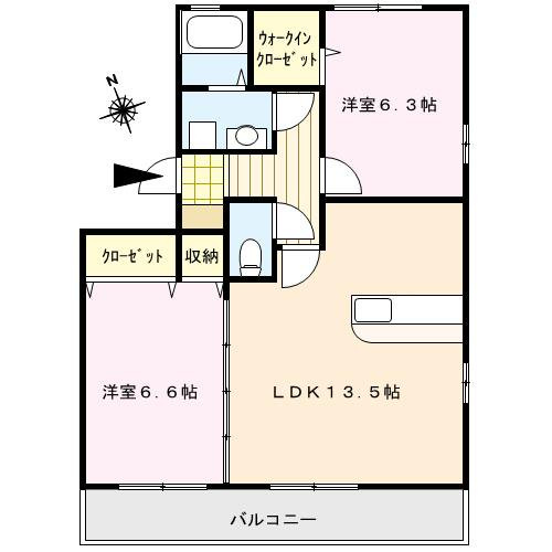 ビューアゼリアの間取り|※別号室の間取りになります。