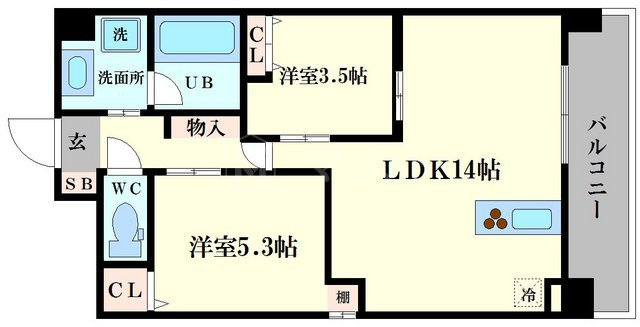 グランマーレ小路駅前の間取り