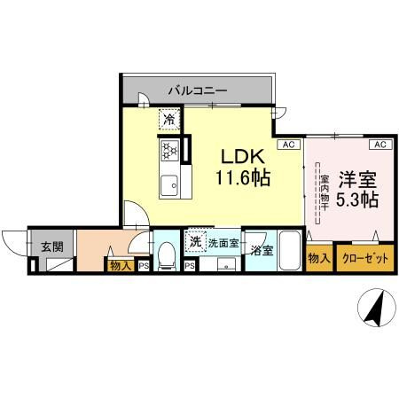 【間取り】 | フラクタス東柏ケ谷