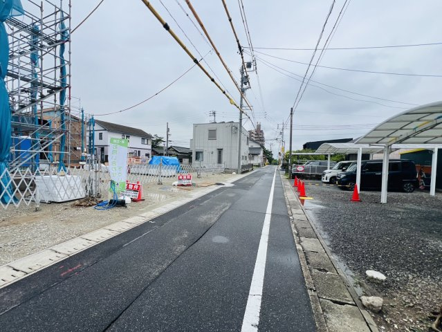 碧南市松江町6丁目28番地『仲介手数料無料』新築一戸建て・建売の前面道路含む現地写真