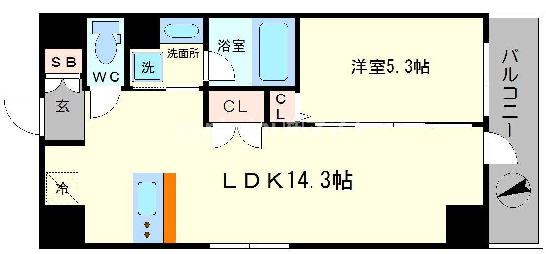 ボヌール梅田の間取り