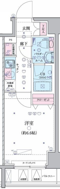 ＧＥＮＯＶＩＡ横浜関内ｓｋｙｇａｒｄｅｎの間取り|間取りです。