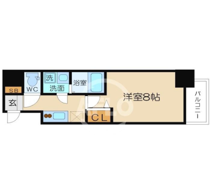 セレニテ本町ROJI02の間取り|セレニテ本町ROJI02　間取り