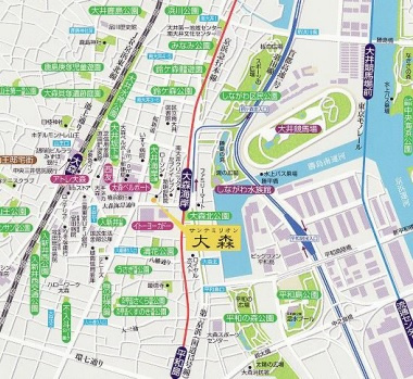 サンテミリオン大森の地図