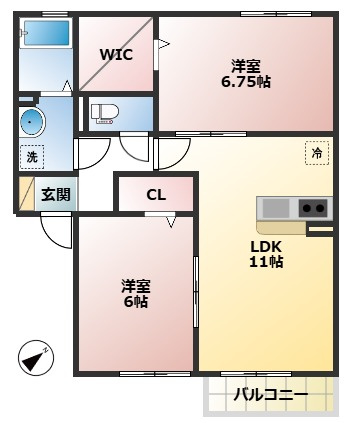 アンクレージュの間取り