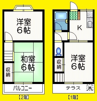 メゾン　サンフラワーの間取り|メゾネットタイプ