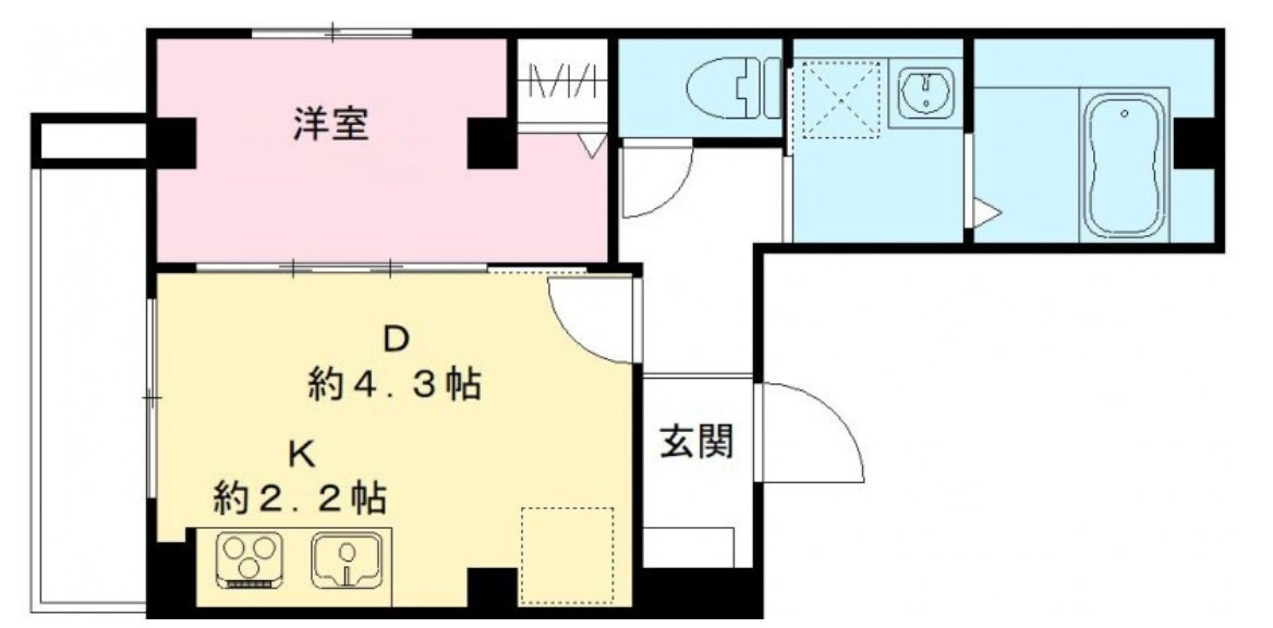 グランドグレース神楽坂の間取り|間取りです。