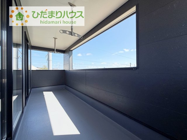 【バルコニー】 | 土浦市中村南第11　新築戸建　5号棟 | 雨の日も安全なインナーバルコニー☆安心してお出かけできますね(^_-)-☆