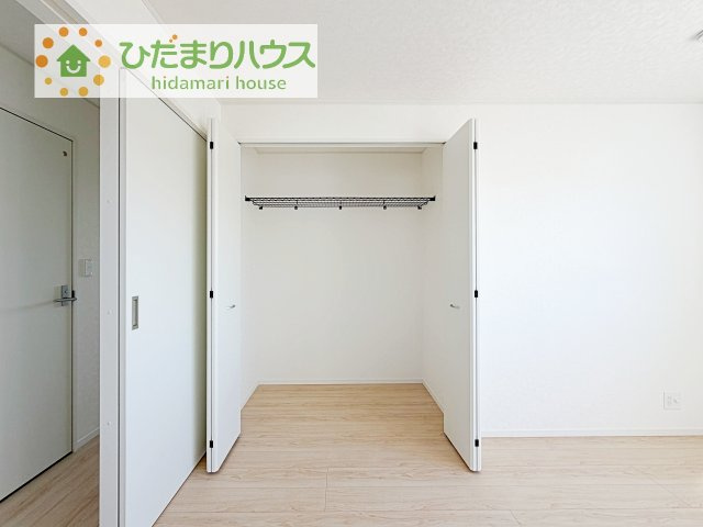 【収納】 | 土浦市中村南第11　新築戸建　5号棟 | 全室にクローゼットが付いていて、お部屋の住空間もスッキリ広々つかえそうです(^^)/