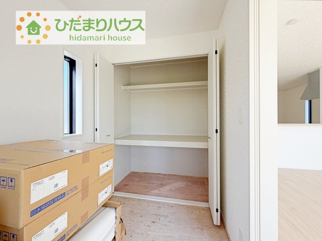 【収納】 | 土浦市中村南第11　新築戸建　5号棟 | 和室にも大容量のクローゼット完備！
お布団やお子様のおもちゃなどがスッキリ収納できますね(^^♪