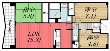 【間取り】 | ライオンズマンション千葉グランドタワー