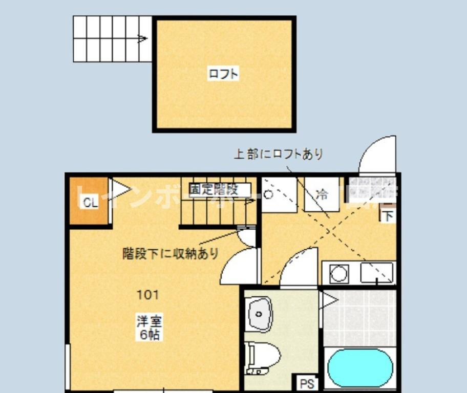 ドビー・ゴート大和※初期費用分割後払いサービス利用可能物件の間取り