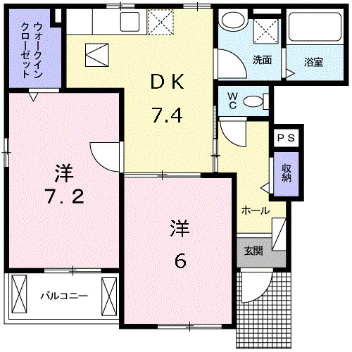 ガーデンハウス　菊水の間取り